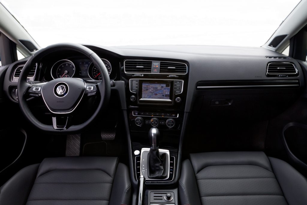 Leather Interior of the 2015 Golf SportWagen