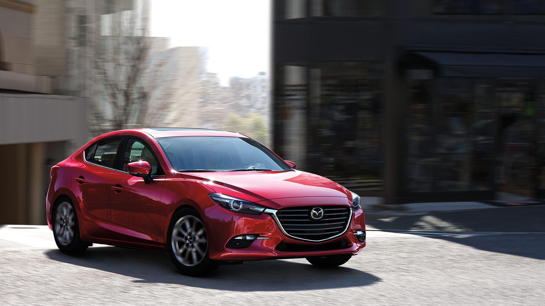 2018 Mazda 3 4-door Front Red Exterior