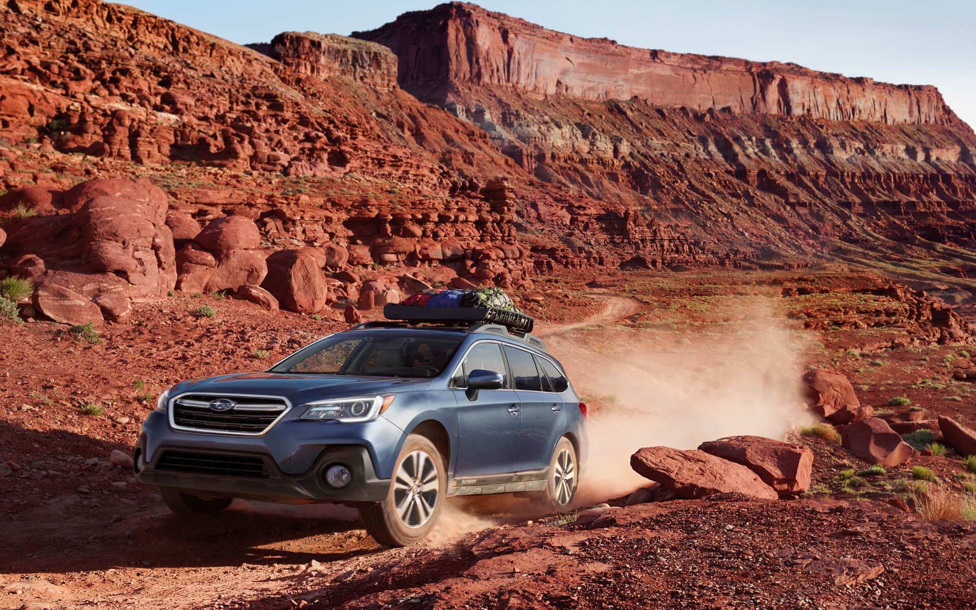 2018 Subaru Outback Blue Front Exterior