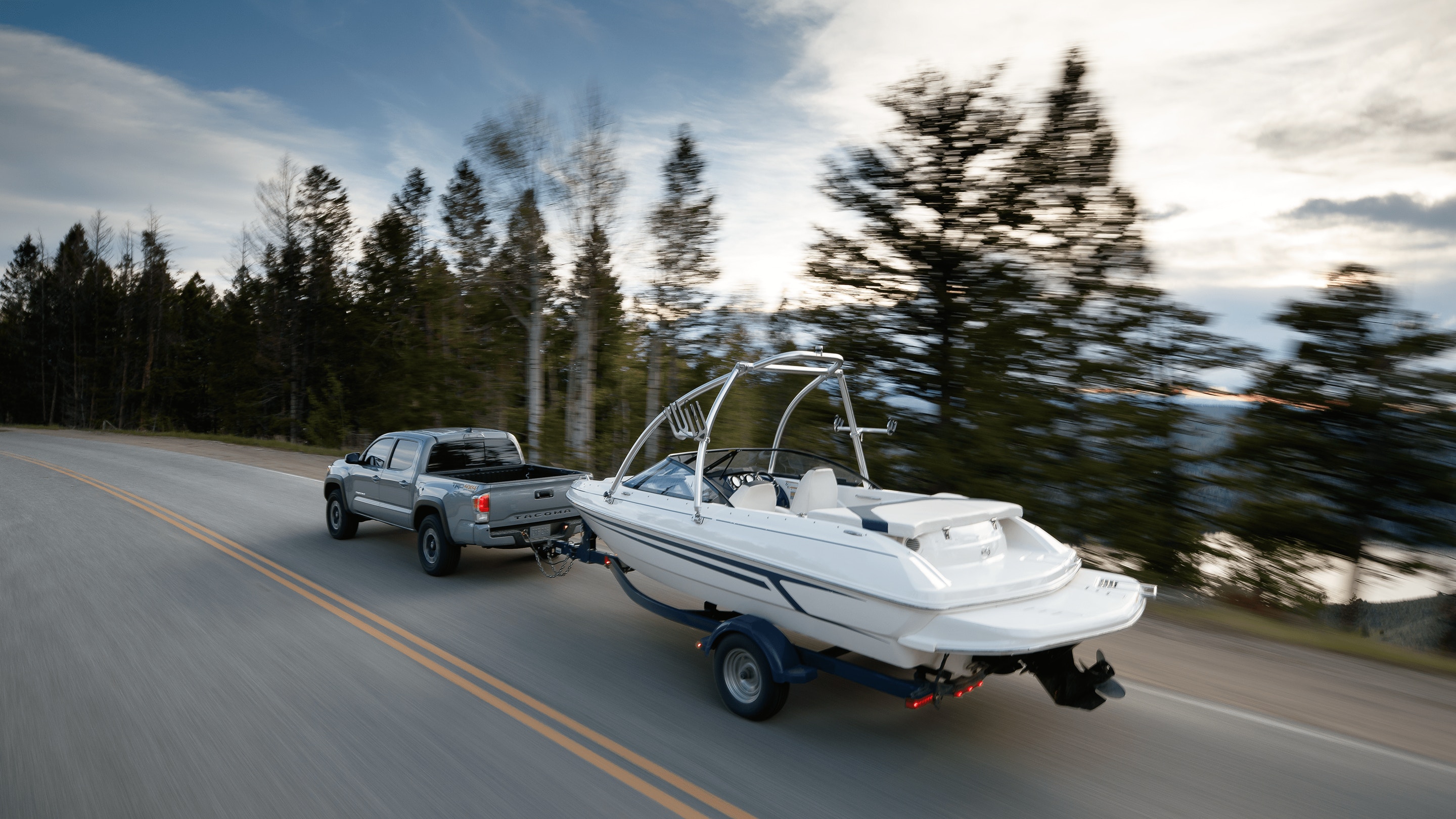 2020 Toyota Tacoma Rear Exterior Gray Towing Picture