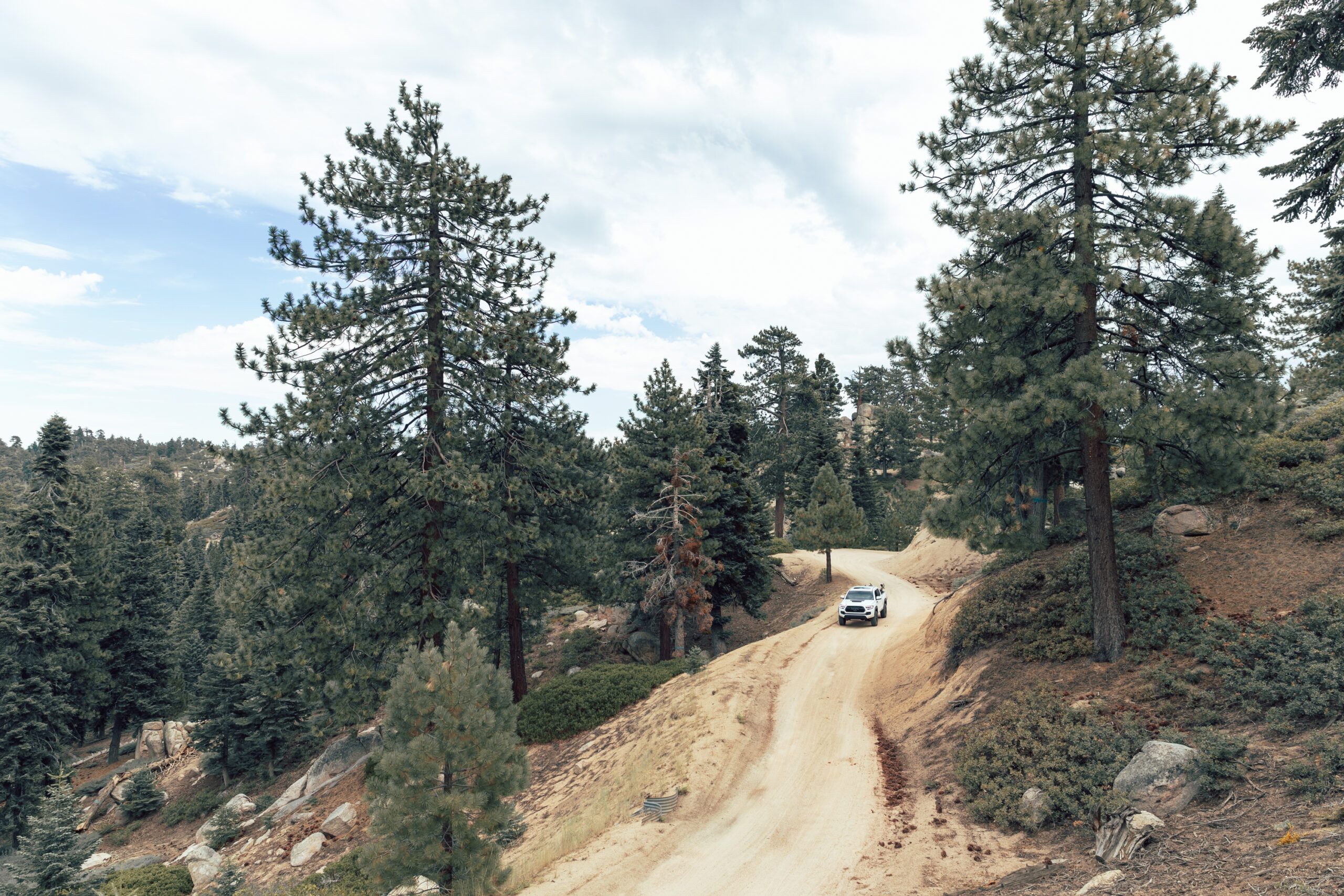 truck driving off-road