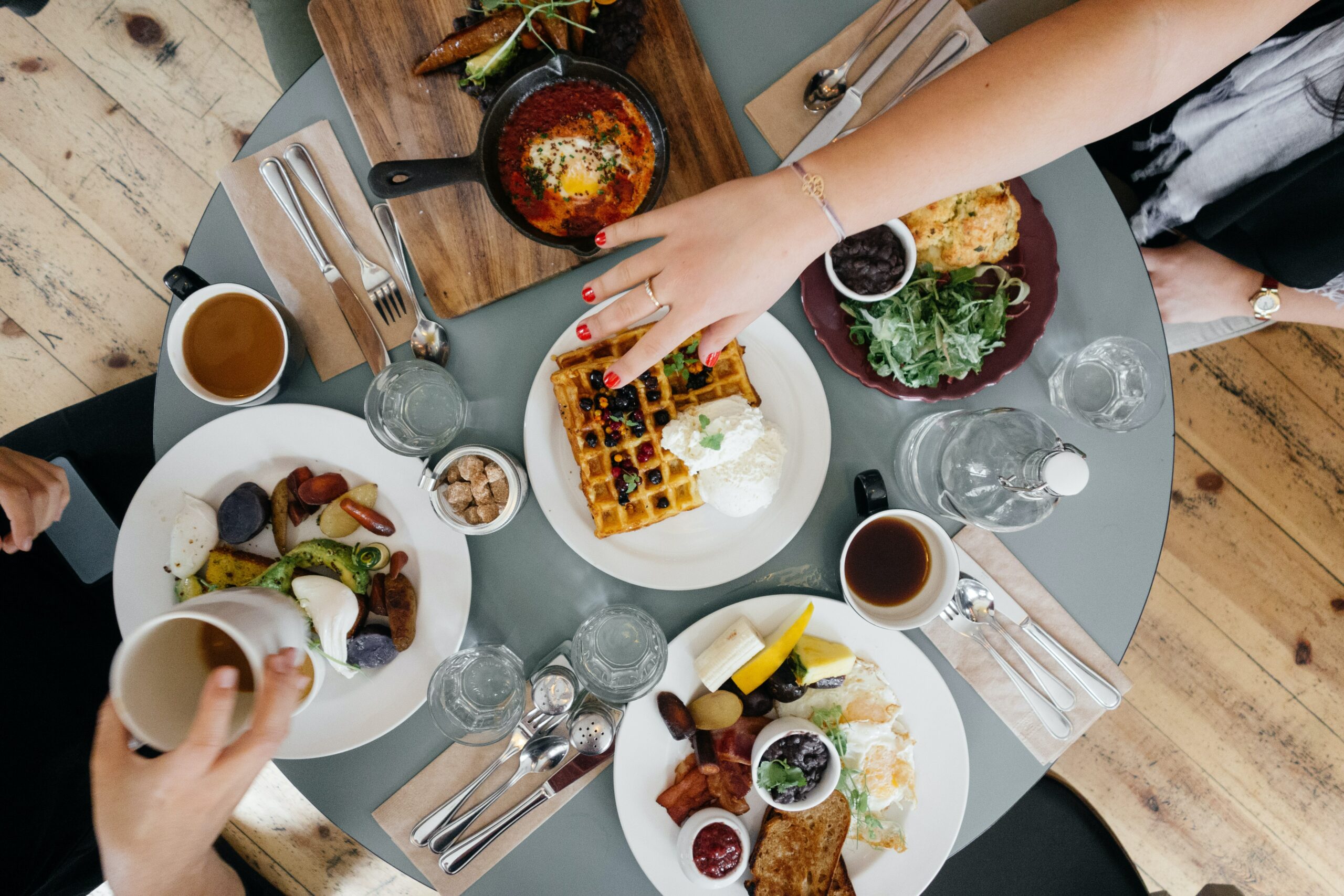 Delicious food on a table