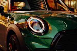 Green MINI Cooper