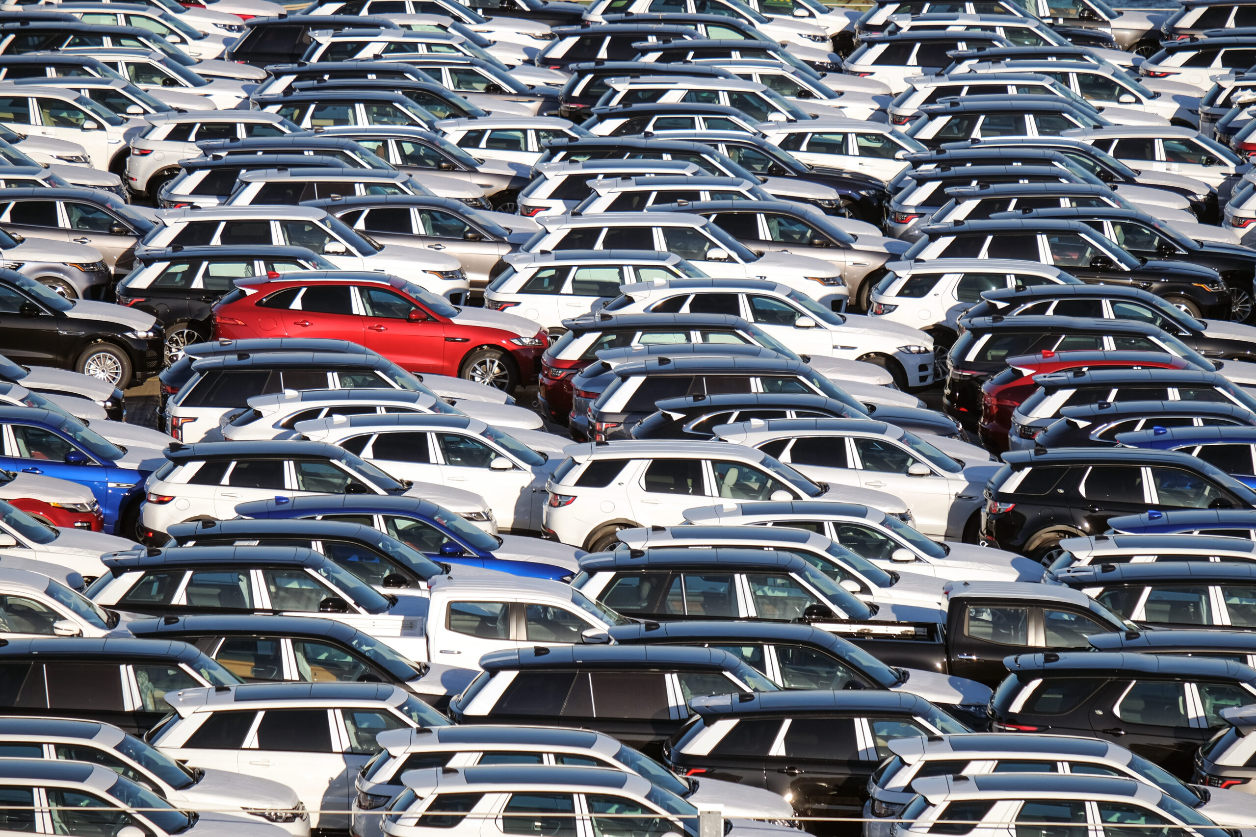 Car lot in the US