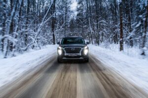 Family Car in snow