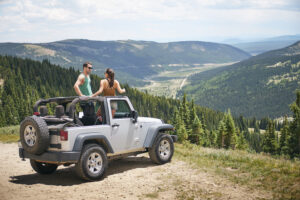 Road trip top down wrangler 