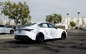 white Lexus 